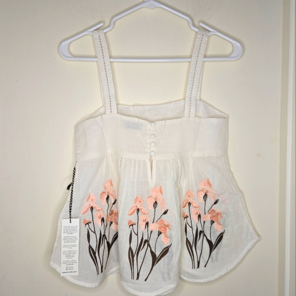 St Roche Parvati top ivory NWT